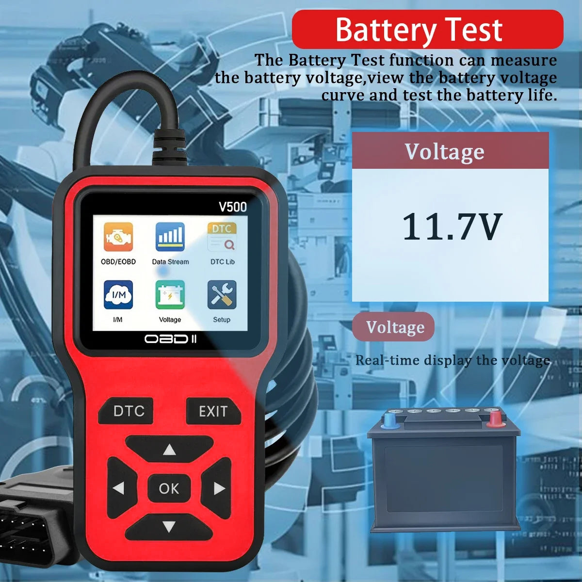 X-M OBD2 Diagnostic Scanner Code Reader Engine Check Tool Universal Vehicles